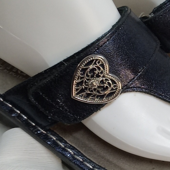 Alegria slip resistant navy sandals size 37 - Picture 3 of 7